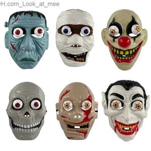 Party Maskers 1Pc Halloween Creatieve Terror Cosplay Fotografie Prop Skelet Vampier Demon Vorm Grappig Masker Mummie Plastic Gezichtsmasker Q231009