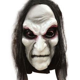 Party Masks 1pcs Horror Scary Wig Cosplay voor het gezicht Halloween -kostuum prop Masquerade Joker latex hoofddeksel prom 230113