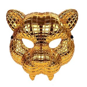 Feestmaskers 20 cm inktvis een game vip klant gastbaas masker gouden baas luipard Halloween Tiger volwassen feest prop masker voor man cosplay shell gc1934