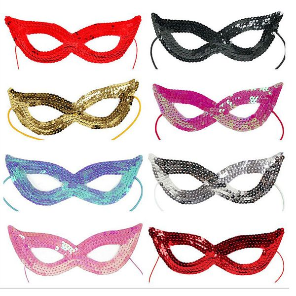 Parti Masques 20pc Fille Paillettes Sexy Cat Eye Masque Carnaval Vénitien Mascarade Demi Visage Boule Anniversaire De Mariage Décoration 220920