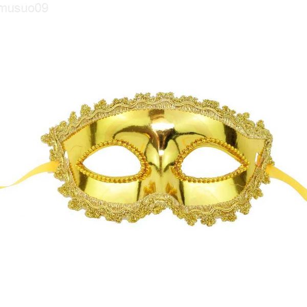 Máscaras de fiesta 20 piezas Sexy Ladies Venetian Party Eye Mask Lace Black Fancy Dress Disfraz Gold Silver Masquerade Ball Pascua Cumpleaños Halloween L230803