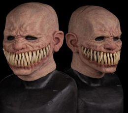 Máscaras de fiesta truco de terror para adultos Toy de miedo a la máscara de látex Face Cover Terror espeluznante broma práctica espeluznante para la broma de Halloween juguetes63249999