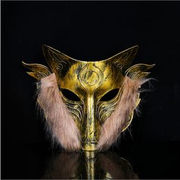 Feestmaskers volwassen maskerade festival plastic dierenmasker wolfhoofd weerwolf doden masker maskerade masker enge masker Halloween masker 230327