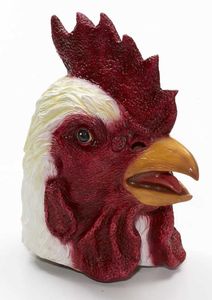 Party Masks Animal Masks Roosters Rooster Costumes Fun Games Poulet Party Playment Latex Adulte Reality Clothing Accesstes Q240508