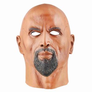 Máscaras de fiesta Barba Cara de hombre realista Mascarada de Halloween Fiesta de disfraces de látex Cosplay Máscara decorativa J230807