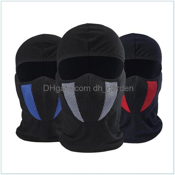 Masques de fête Vélo Cyclisme Meisai Turbans Couvre-chef Moto Barakra Chapeau Soie Glacée Sunsn Masque Extérieur Antipoussière Cs Windpro Ots0H