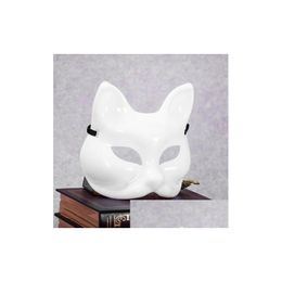 Feestmaskers blanco gezicht masker cosplay decoratie diy handgemaakt kostuum ongeverfde witte sexy maskerade spaties dhobs dhobs