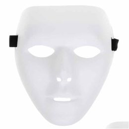 Feestmaskers blanco masker jabbawockeez hiphop witte masker venetiaans carnaval mardi gras voor Halloween maskerade ballen cosplay kostuum dhmhd dhmhd