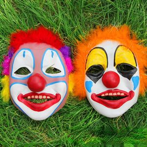 Feestmaskers kinderen mannen vrouwen vol gezicht veer grappig eng clown masker maskerade cosplay cosplay accessoire rekwisieten rode kerst 230814