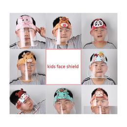 Masques De Fête Enfants Visage Bouclier Enfant Dessin Animé Réutilisable Antibuée De Protection Fl Antisplash Pour Enfant Pour Protéger Les Yeux Et Drop Delivery Dhxl0