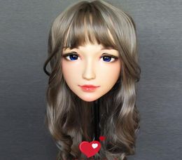 Feestmaskers ching02female sweet girl hars half head kigurumi bjd masker cosplay Japanse anime rol lolita crossdress doll8890117