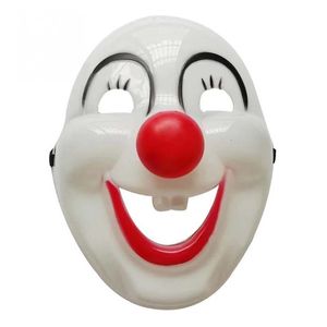 Masques de fête Cirque Troupe Drôle Clown Costume Cosplay Masque Effrayant Halloween Joker Adulte Fantôme Festif Vacances Spectacle Mascarade Décor 230721