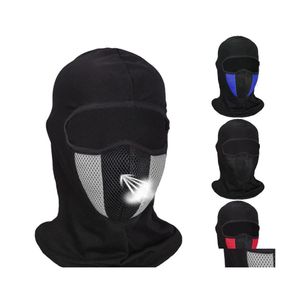 Feestmaskers Clava Fl Gezicht Masker Dustgedichte hoofddeksel Mannen Ademende sportkappen Cycling Hat Winddicht Anti UV CS Hood Cap Druppel levering DHBXO