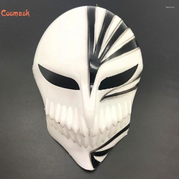 Máscaras de fiesta COSMASK Death Ichigo Kurosaki Bleach Máscara de PVC Hollween Dance Masquerade Cosplay Props Disfraz Accesorio