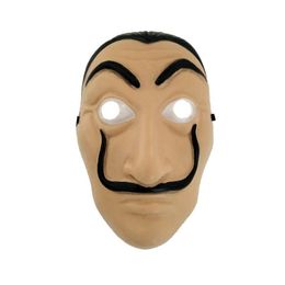 Feestmaskers cosplay masker la casa de papel face saador dali kostuum film realistische Halloween kerstmas levert twee size drop levering ho dhmt2
