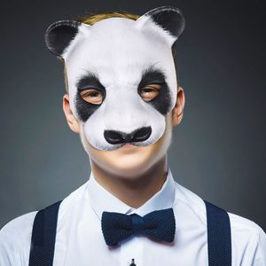 Masques de fête Cosplay Panda Masque Halloween Décoration EVA Animal Costume Théâtre Prank Carnaval Festival Décor Accessoires 230721