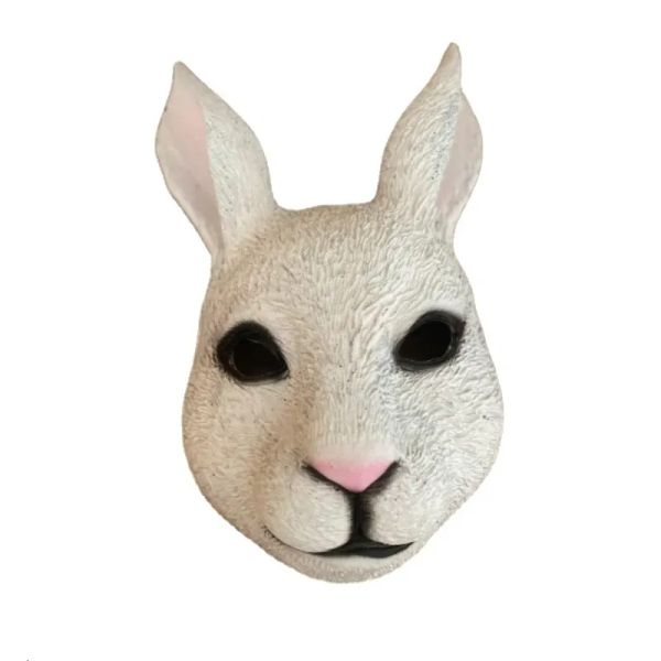 Party Masks Cosplay Masque lapin Full Face Animal Orets Bunny Nightclub Masque Easter Carnival Masquerade Costume Accesories 2024425