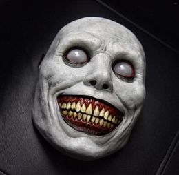 Feestmaskers Creepy Halloween Mask Smiling Demons Horror Face The Evil Cosplay Props Headwar Dress Up Kleding Accessoires Gifts7620769