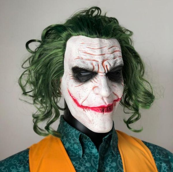 Máscaras de fiesta Dark Knight Joker Cosplay Masks Disfraces de Halloween Jack Napier Mascaras de látex codicioso