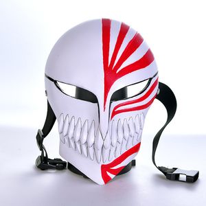 Feestmaskers Death Kurosaki Ichigo Bleach Mask Mask Resin Cosplay Tactical Horror Halloween Masquerade Costumes Full Face Prop 230818