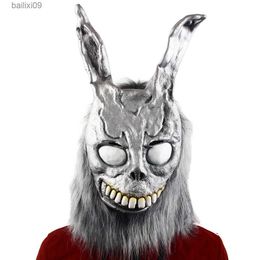 Party Maskers Deluxe Donnie Darko Overhead Latex Masker Frank The Bunny Horror Maskers Dier Kostuum Accessoires T230905