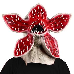 Masques de fête Demogorgon Latex Masque Halloween Film d'horreur Cosplay Réaliste Demogorgon Costume Enfants Accessoires Accessoires x0907