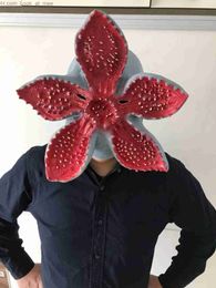 Party Maskers Demogorgon Stranger Things Hoge Kwaliteit Masker Grappig Fllower Hoofd Halloween Cosplay Kostuum Volwassen Maskerade Partij Theater Prop Q231007