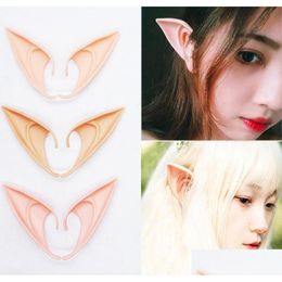 Máscaras de fiesta ELF Ear Halloween Fairy Costores Accesorios Vampire Mask para látex suave falso 10 cm y 12 cm WX993444311161 Drop entrega hom dhhhmw