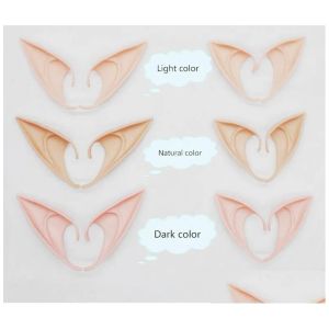 Masques de fête Elf Ear Halloween Fée Cosplay Accessoires Masque de vampire pour latex doux faux 10 cm et 12 cm Sn961 Drop Delivery Home Garden Dhjng JJ 9.22