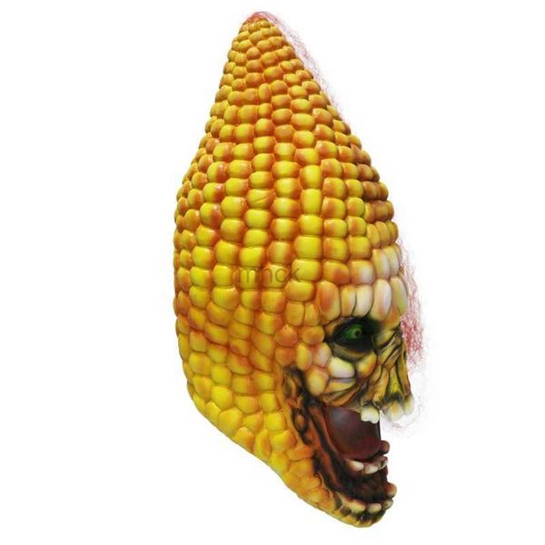Máscaras de fiesta Evil Corn Horror Máscara de látex Fiesta de Halloween Cosplay Disfraz divertido HKD230801