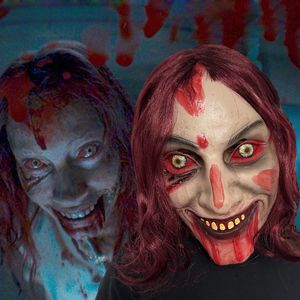 Party Maskers Evil Dead Rise latex masker cosplay rave horror moordenaar vol gezicht griezelige maskerade Halloween uitvoeren kostuumprops 230821
