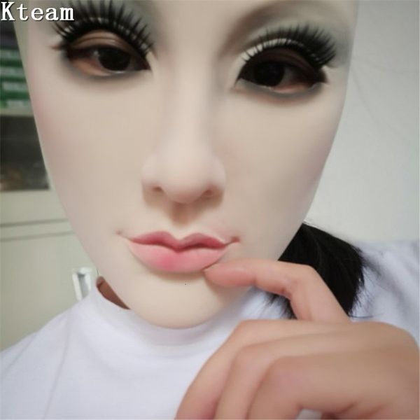 Máscaras de fiesta máscara femenina látex silicona maquina realista máscaras de piel humana mascarada de baile de halloween mascarada hermosa revelación wome 230814