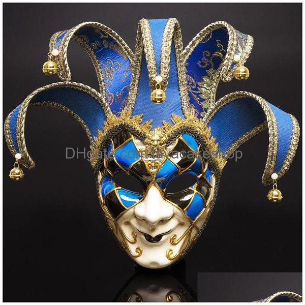 Máscaras del partido Festivo de Halloween Decoración navideña Disfraces Venecia Italia Fl Cara Máscara retro Porcelana mexicana Cosplay Y200103 Gota Del Dhfup