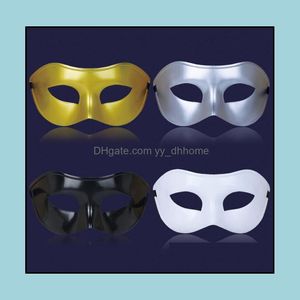 Feestmaskers feestelijke voorraden huizen tuin heren maskerade masker fancy jurk venetiaans plastic half gezicht dhscr