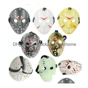 Feestmaskers Fl Gezichtsmaskers Jason Cosplay Skl Masker Vs Vrijdag Horror Hockey Halloween Kostuum Eng Festival Drop Delivery Hom Dhzej