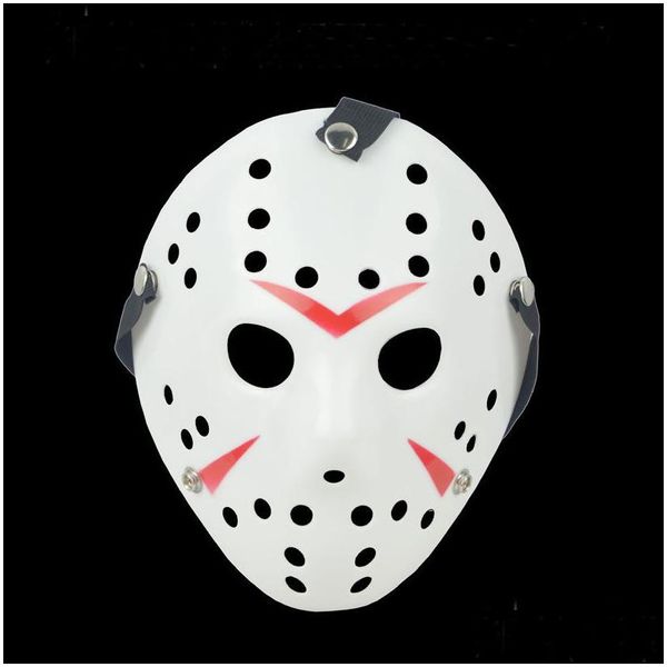 Party Masks Freddie Vs. Jason Francis Masque Halloween Terroriste en plastique épaissis Détail tueur de face Drop Livraison Home Garden Festive Supplie Dhaq6