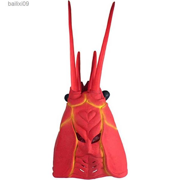 Masques de fête drôle homard griffes de crabe gants accessoires d'armes jouets d'Halloween masque de homard animal fête cosplay costume accessoires T230905