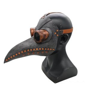 Masques de fête Funnal Medieval Steampunk Plague Doctor Doctor Bird Mask Latex Punk Cosplay Beak Adt Halloween Event PropS280U Drop Livrot Hom 2024424