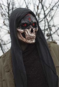 Máscaras de fiesta Juego Bloody Warrior Skull Mask Halloween Horror Skull Mask Festival Adulto Máscara Cosplay Props x0802