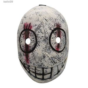 Masques de fête Game Dead by Daylights Cosplay Masque Effrayant Boucher Demi-Visage Masque En Latex Halloween Party Costume Accessoires Props T230905