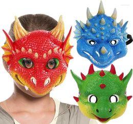 Party Masks Girls Boys Dino Mask Cosplay Halloween Dragon Masques Children Festival Carnival Costumes Props Birthday GiftSparty9924466