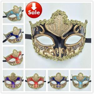 Luxe Parti Masques or sexy dentelle Femme Masque Carnaval Mardi Gras Costume Danse Masque Pour Les Yeux Vénitien Mascarade boule décoration cadeau de mariage