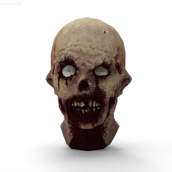 Masques de fête Halloween Horreur 3D Masque de crâne mort Squelette en caoutchouc Couvre-chef Creepy Biochimique Réaliste Halloween Cosplay Masque d'horreur en latex L230803