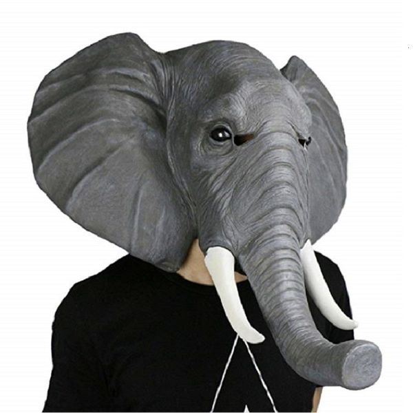 Máscaras de fiesta Disfraz de animal de Halloween Máscara de elefante Máscara de animal africano para la cara Máscara de moda Máscara de disfraces Fiesta de cosplay 230630