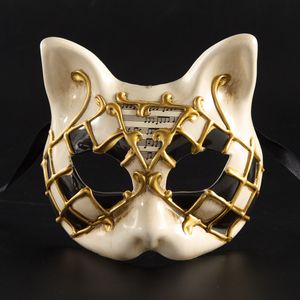 Máscaras de fiesta Máscaras de animales de Halloween Venecia Niños Máscara de mascarada de media cara Fiesta europea y americana Máscaras de gatitos Ideas de moda 230327