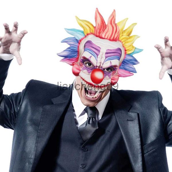 Masques de fête Halloween Clown Masque Respirant Halloween 3D Portable Effrayant Demi-Couverture Costume Coloré Pour Les Fêtes De Carnaval Cosplay x0907