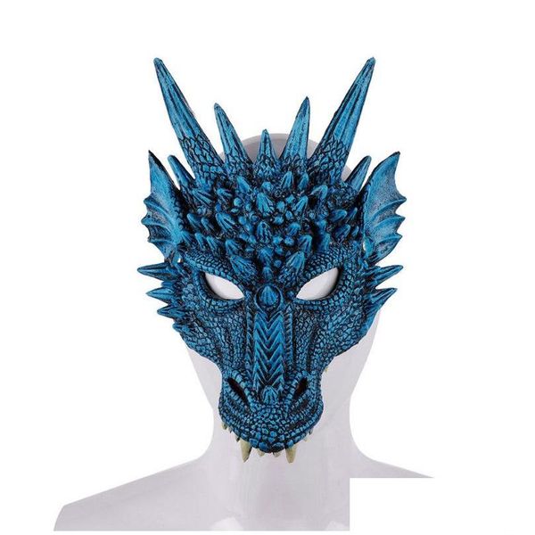 Masques De Fête Halloween Dragon Masque Mardi Gras Pu Mousse 3D Animal Robinet Déguisements Enfants Adt Drop Livraison Maison Jardin Fournitures De Fête Dhmrn