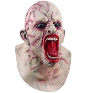 Masques de fête Halloween Horrible masque couleur chair Zombie effrayant Cosplay fête maison hantée chapeaux 230904