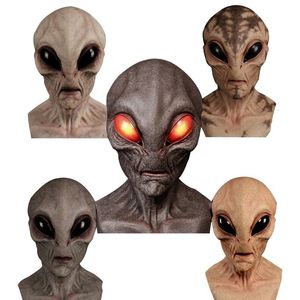 Party Maskers Halloween Horror Alien Latex Masker Eng Volledige Hoofd Maskerade Cosplay Mascara Rave Terror Masque Mardi Gras 230904