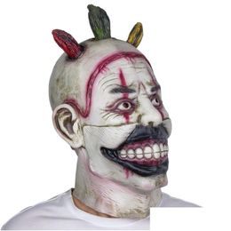 Party Masks Halloween Horror Carnival Mask Masquerade Cosplay Adt fl face Casque effrayant Drop Livraison Home Garden Festive Supplies Dhrmw